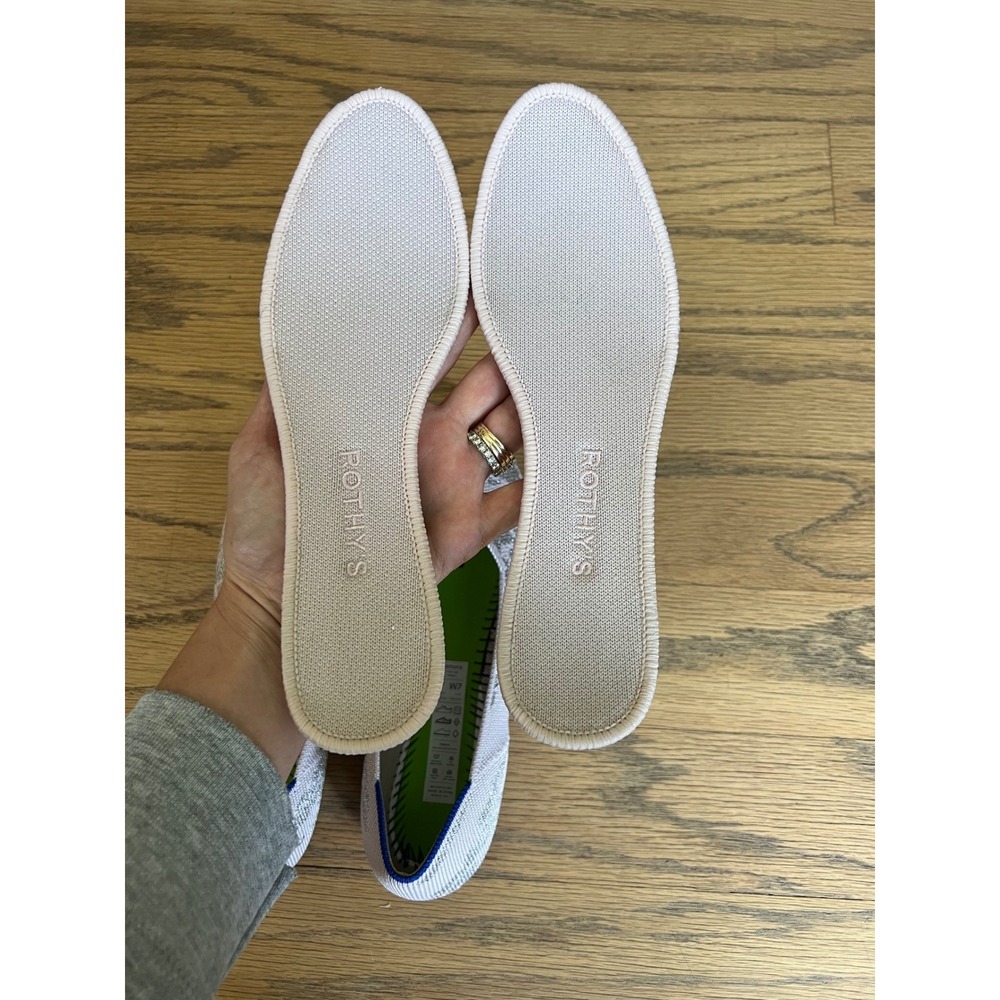 Rothys The Flat in Burnished Blush Knit Ballet Flats Womens 7 - Picture 6 of 13